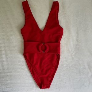 Montce Crimson Micro Scrunch Kim One Piece & belt